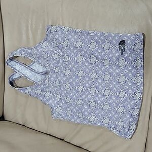 North face womans size xs lavender patterned cross back workout tank